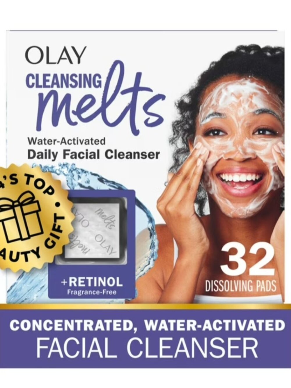 Olay Face Wash Melts Retinol 32 count Face Wash